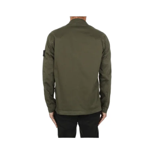 Logo Patch Zip-Up Overshirt