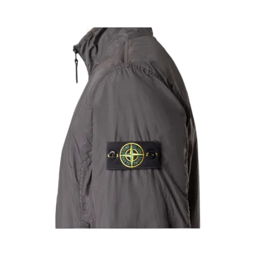 Compass-Badge High-Neck Jacket