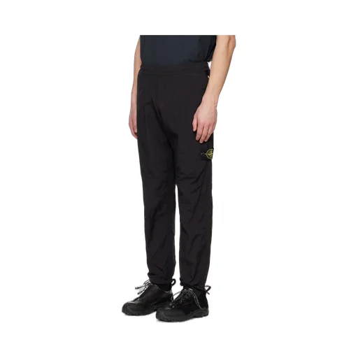 Logo Patch Elastic Waist Trousers