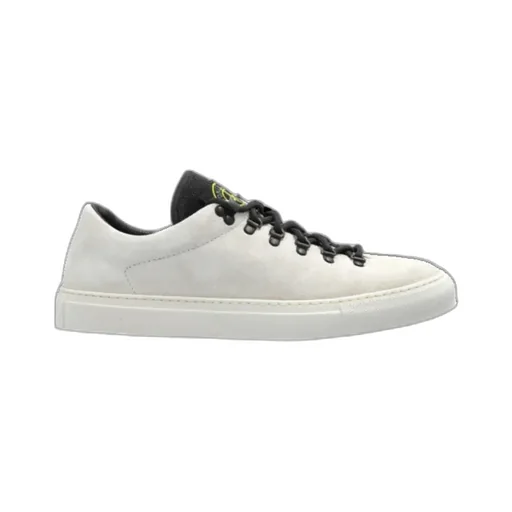 Compass-Patch Lace-Up Sneakers