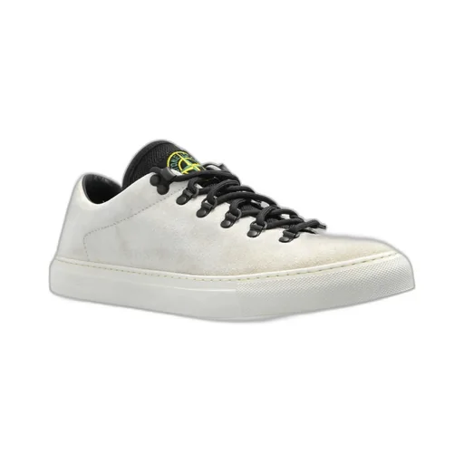 Compass-Patch Lace-Up Sneakers