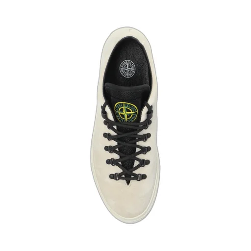 Compass-Patch Lace-Up Sneakers