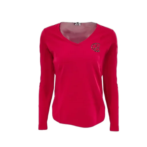 V-Neck Long-Sleeved T-Shirt