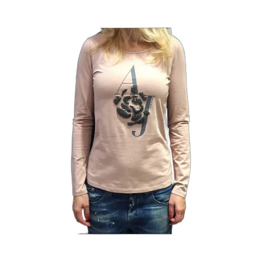 Logo Round Collar Blouse