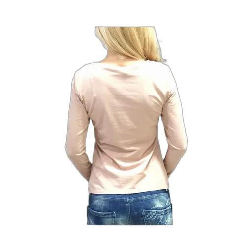 Logo Round Collar Blouse