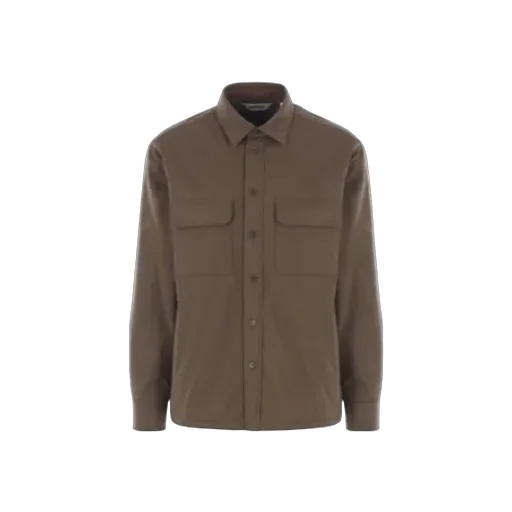 Long-Sleeved Straight-Hem Jacket