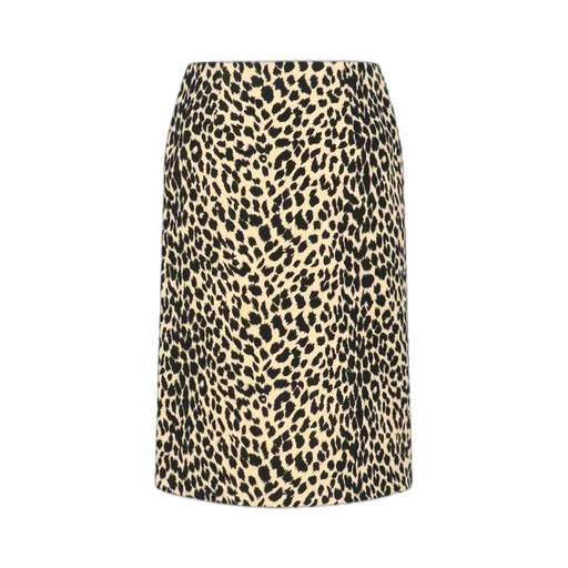 Leopard-Printed Midi Skirt