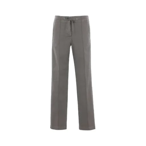 Drawstring Straight-Leg Trousers