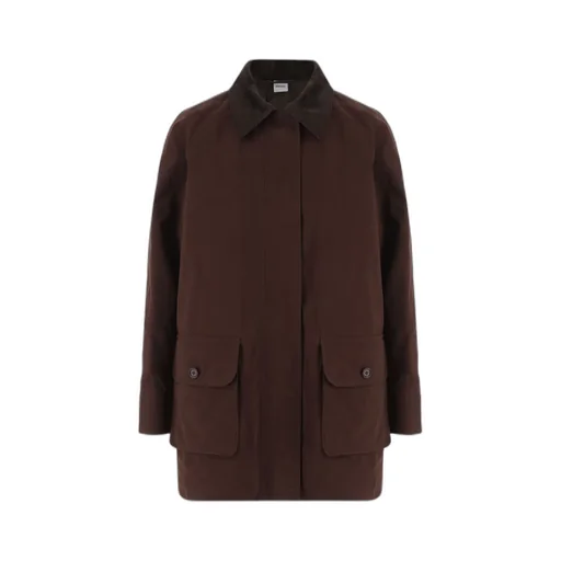 Long-Sleeved Straight-Hem Coat