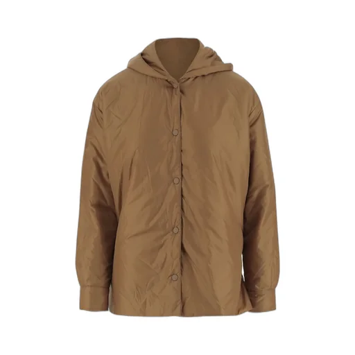 Long Sleeved Press-Stud Hooded Jacket