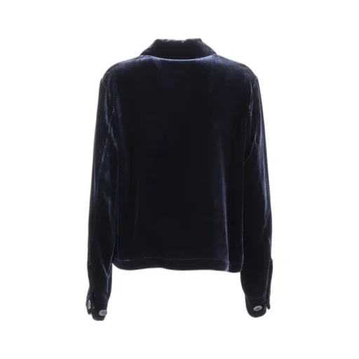 Velvet Patch-Pocket Jacket