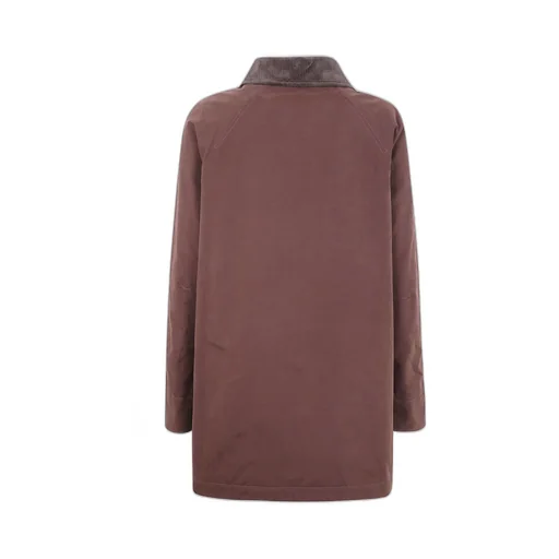 Cotton Jacket With Corduroy Collar