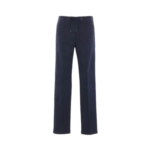 Drawstring Straight-Leg Trousers