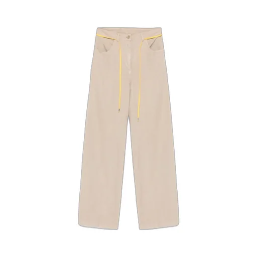 Striped Wide-Leg Trousers