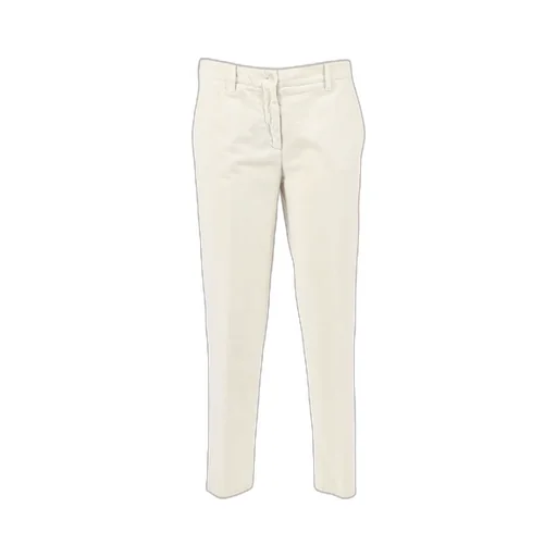 Button-Fastening Cotton Trousers