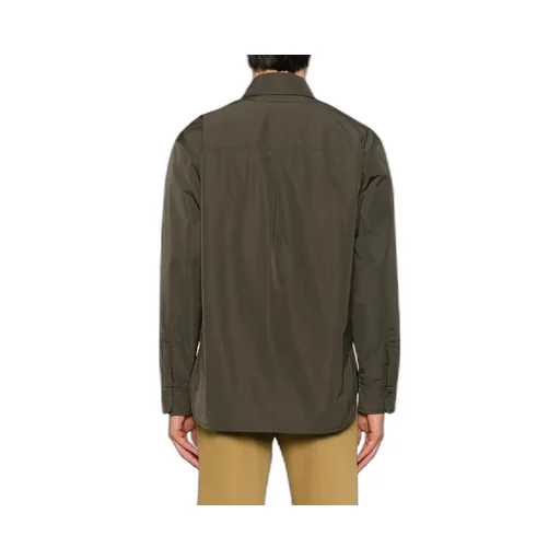 Buttoned Flap-Pocket Shirt Jacket