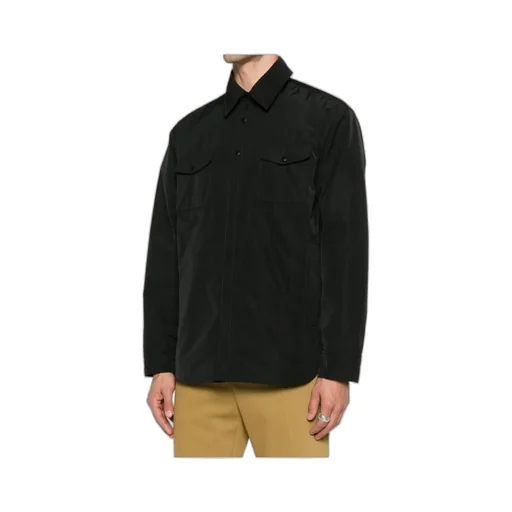 Buttoned Long Sleeved Shirt Jacket