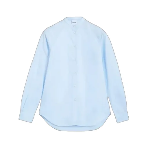 Mandarin-Collar Cotton Shirt