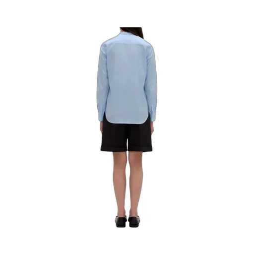 Mandarin-Collar Cotton Shirt