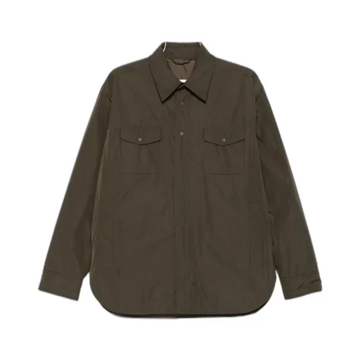 Buttoned Flap-Pocket Shirt Jacket