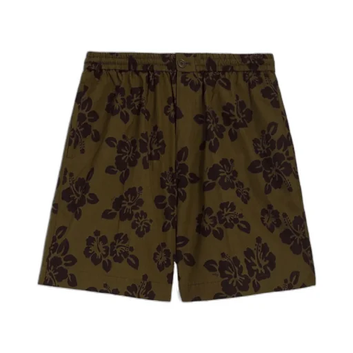 Hibiscus Print Shorts
