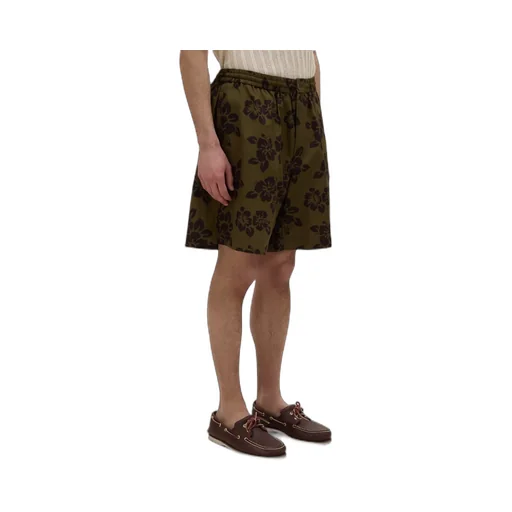 Hibiscus Print Shorts