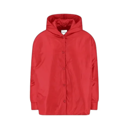 Hooded Snap-Button Coat