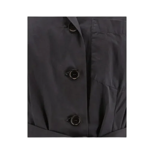 V-Neck Belted Dress
