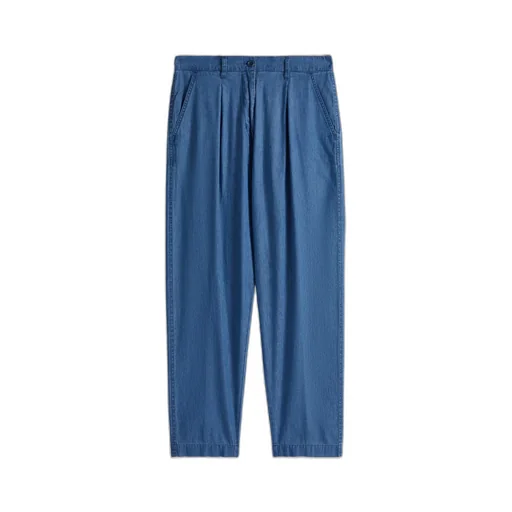 Chambray Tapered Trousers