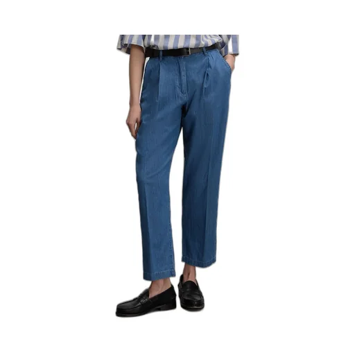Chambray Tapered Trousers