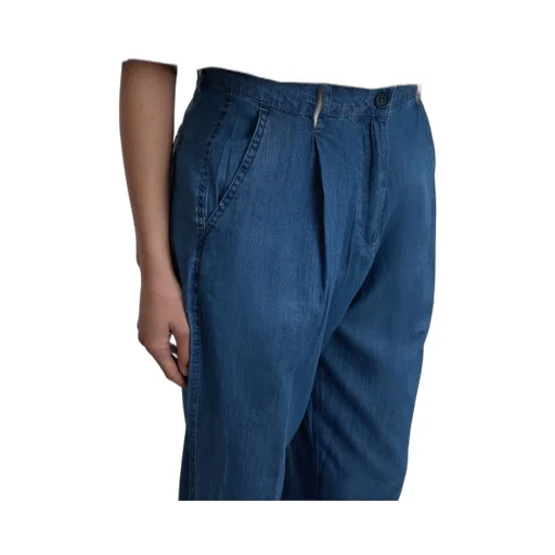 Chambray Tapered Trousers