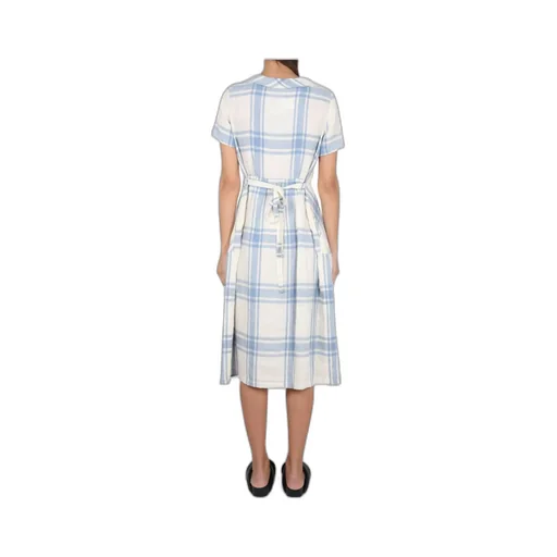Checked Midi Dress