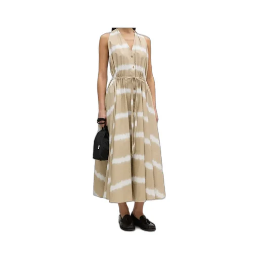Tie-Dye Printed Poplin Dress