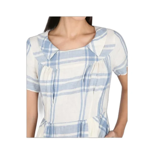 Checked Midi Dress