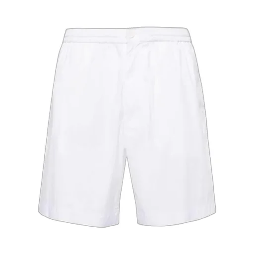 Elasticated-Waist Poplin Shorts