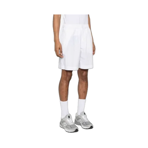 Elasticated-Waist Poplin Shorts