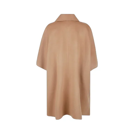 Armholes Straight Hem Cape