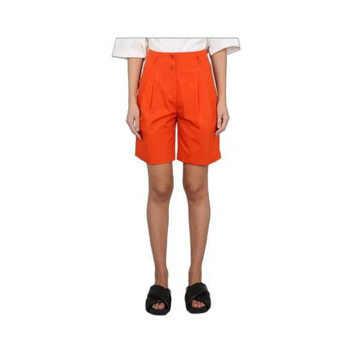 Belt-Looped High-Waisted Shorts