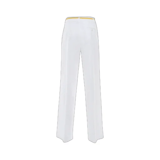 Contrast Belted Casual Pants