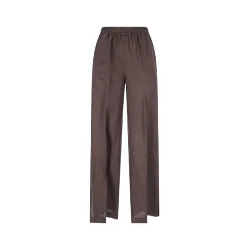 Elasticated Waistband Straight Trousers