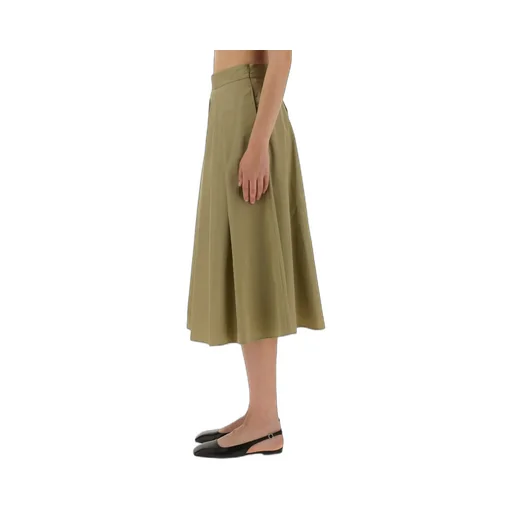 Flared Midi Skirt
