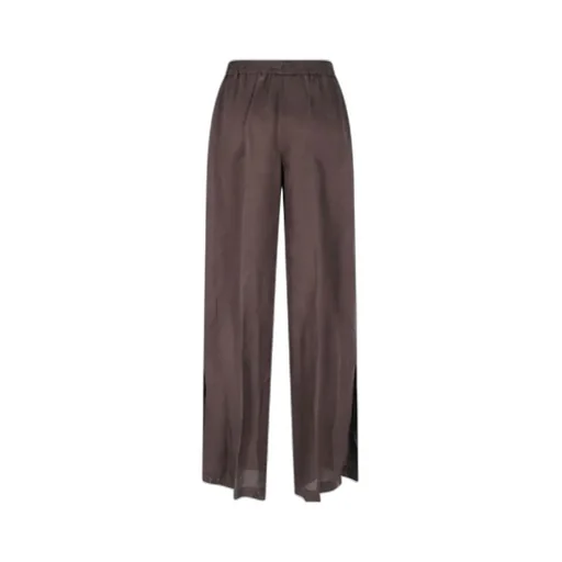 Elasticated Waistband Straight Trousers