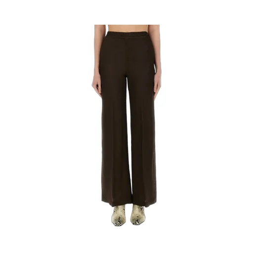 Elasticated Waistband Straight Trousers