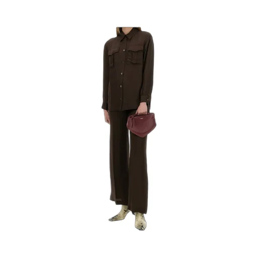 Elasticated Waistband Straight Trousers