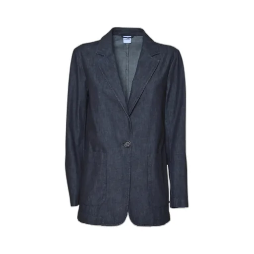 Long-Sleeved Buttoned Denim Shirt