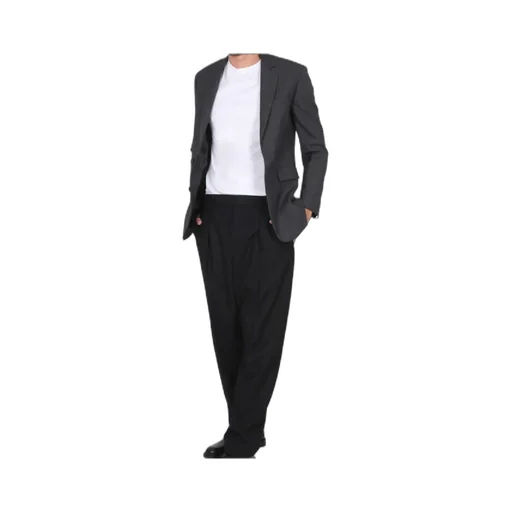 Flap-Pocketed Single-Breasted Blazer