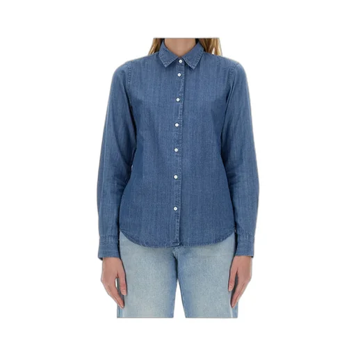 Collared Buttoned Denim Shirt