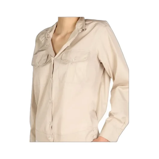 Pointed-Collar Buttoned Shirt