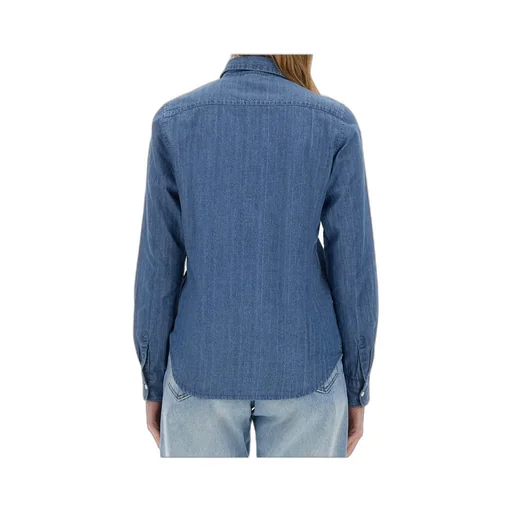 Collared Buttoned Denim Shirt