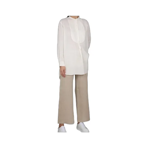 Collarless Buttoned Shirt